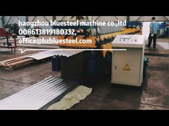 Steel Automatic Roof Corrugated Roll Forming Machine PLC Control