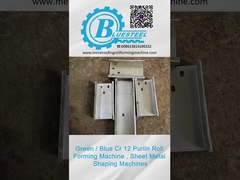 45 # Çelik Rulo Malzemeli 18-20 İstasyonlu C Aşık Şekillendirme Makinesi