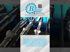 Hızlı ve hassas hidrolik ayakta dikiş rulo şekillendirme makinesi 7.5m*1.2m*1.5m kesme