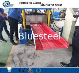 Max 15m/min Fast Standing Seam Roll Forming Machine 7.5m*1.2m*1.5m Çatı paneli şekillendirme için