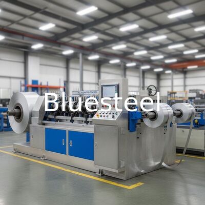 PLC Otomatik Kontrollü Yüksek Hızlı Alüminyum Dilme Makinesi Hassas Metal Bobin İşleme İçin