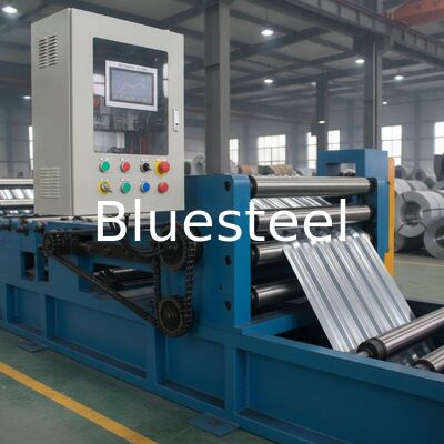 PLC Kontrollü ve Yüksek Hızlı Çatı Levhası Üretimi İçin 45# Çelik Makaralı Zincir Tahrikli Metal Çatı Sacı Haddeleme Makinesi