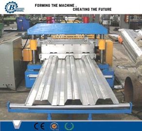 15-20m/min Hızlı Güvertesi Zemin Rulo Formasyon Makinesi 4kw Hidrolik Güç Hidrolik Kesim
