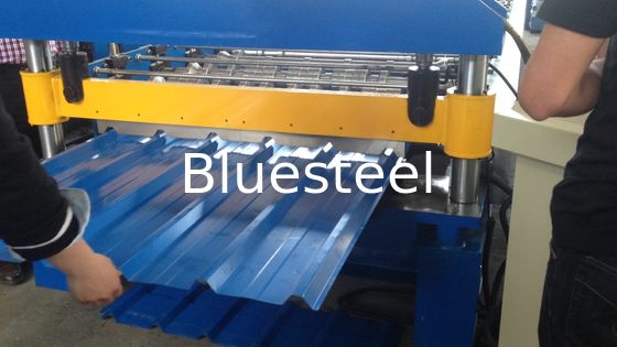 İnşaat için Zincir Tahrikli ve PLC Kontrollü 45 # Çelik Rulo Metal Çatı Kaplama Rulo Şekillendirme Makinesi