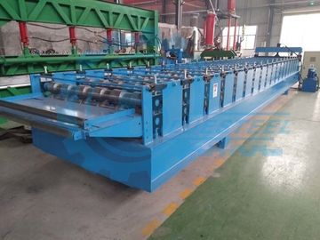 Hidrolik Kesme Metal Çatı Rulo Şekillendirme Makinesi 18-20 İstasyon