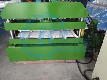 Hidrolik Kesme Metal Çatı Rulo Şekillendirme Makinesi 18-20 İstasyon