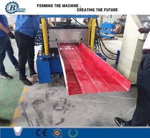 Max 15m/min Fast Standing Seam Roll Forming Machine 7.5m*1.2m*1.5m Çatı paneli şekillendirme için