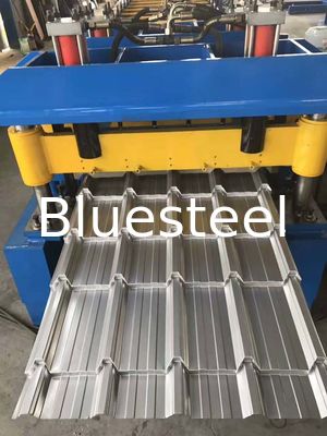 Metal Trapezoidal Step Çatı Plakası Çatı Rulo Formasyon Makinesi