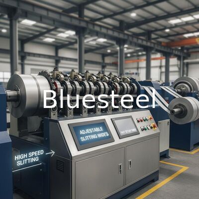 Düzenlenebilir kesme genişlikleri, hızlı kurulum süreleri ve verimli bobin işleme için yüksek hızlı kesme makinesi ile Metal Kesme Hatı