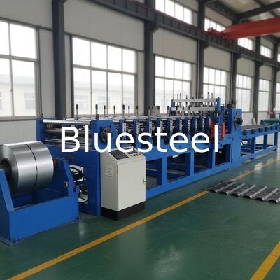 15-20 m/dak Hız Cr12 Kesme Bıçağı ve Metal Çatı Kaplama için 1 İnç İletim Zinciri ile Hassas Tasarımlı Kiremit Rulo Şekillendirme Makinesi